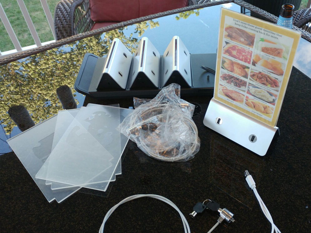 Restaurant Cell Phone Charging Station Kit